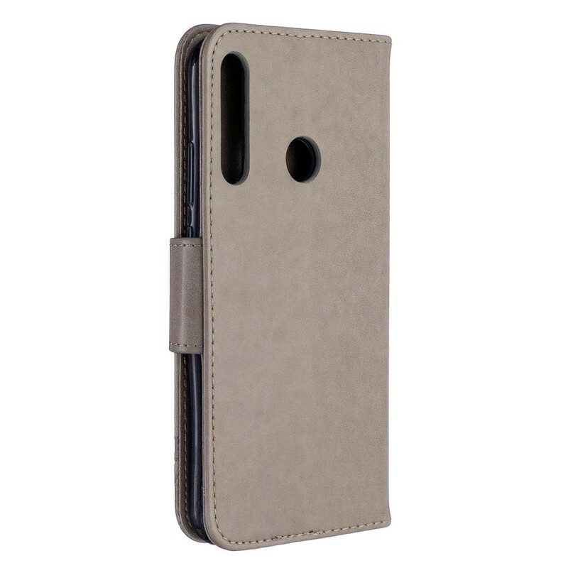 Folio-hoesje voor Huawei P40 Lite E Flip Case Vlinders En Schuine Klep