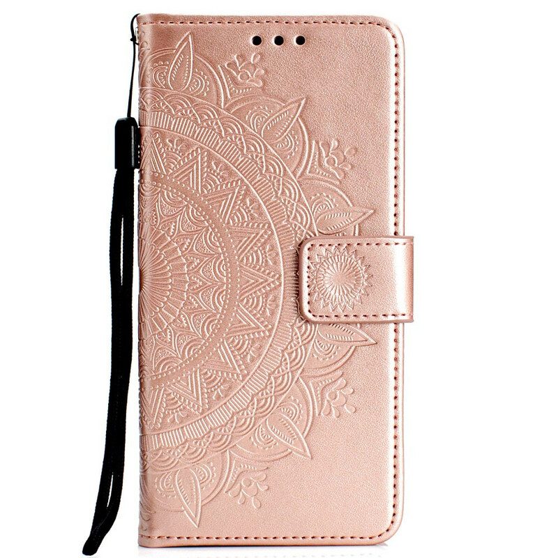 Folio-hoesje voor Huawei P40 Lite E Zon Mandala