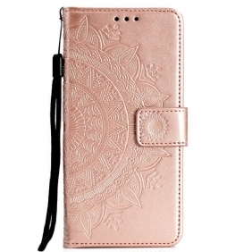 Folio-hoesje voor Huawei P40 Lite E Zon Mandala