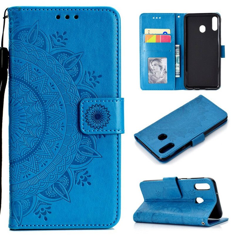 Folio-hoesje voor Huawei P40 Lite E Zon Mandala