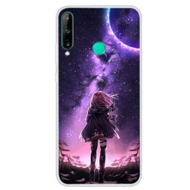 Hoesje voor Huawei P40 Lite E Magische Volle Maan