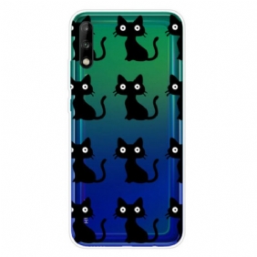 Hoesje voor Huawei P40 Lite E Meerdere Zwarte Katten