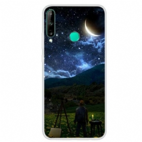 Hoesje voor Huawei P40 Lite E Schilder In De Nacht