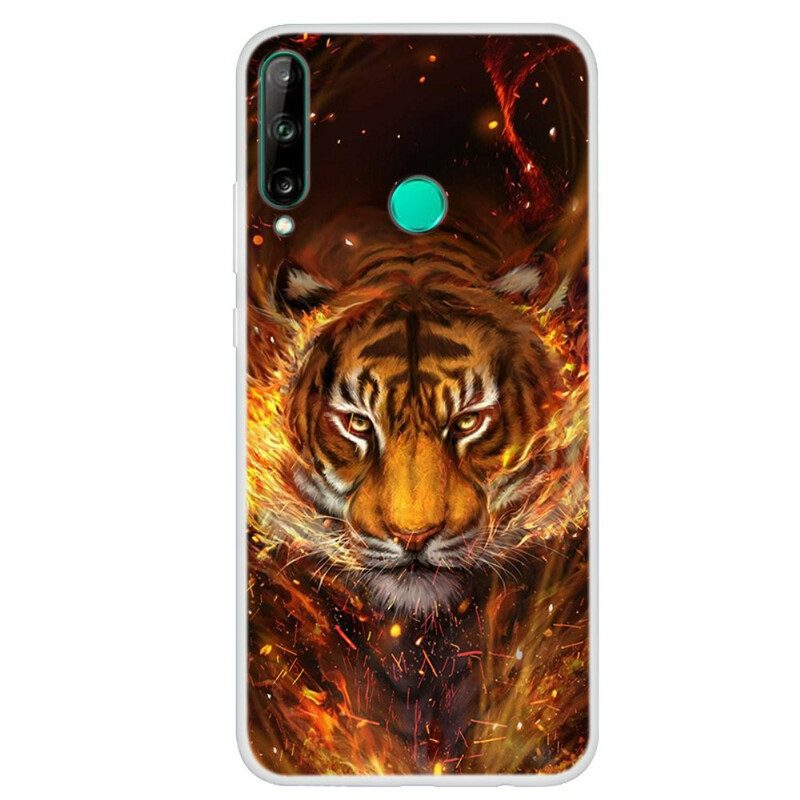 Hoesje voor Huawei P40 Lite E Vuur Tijger