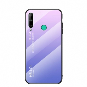 Telefoonhoesje voor Huawei P40 Lite E Gehard Glas Hallo