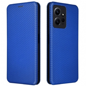 Bescherming Hoesje voor Xiaomi Redmi Note 12 4G Folio-hoesje Koolstofvezel