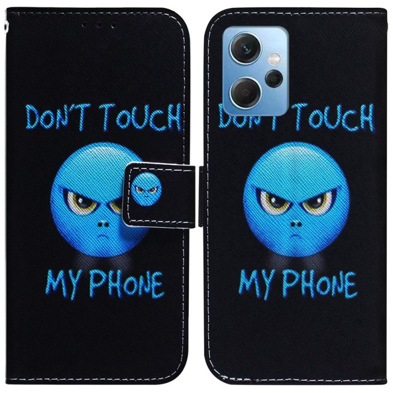 Folio-hoesje voor Xiaomi Redmi Note 12 4G Emoji-telefoon