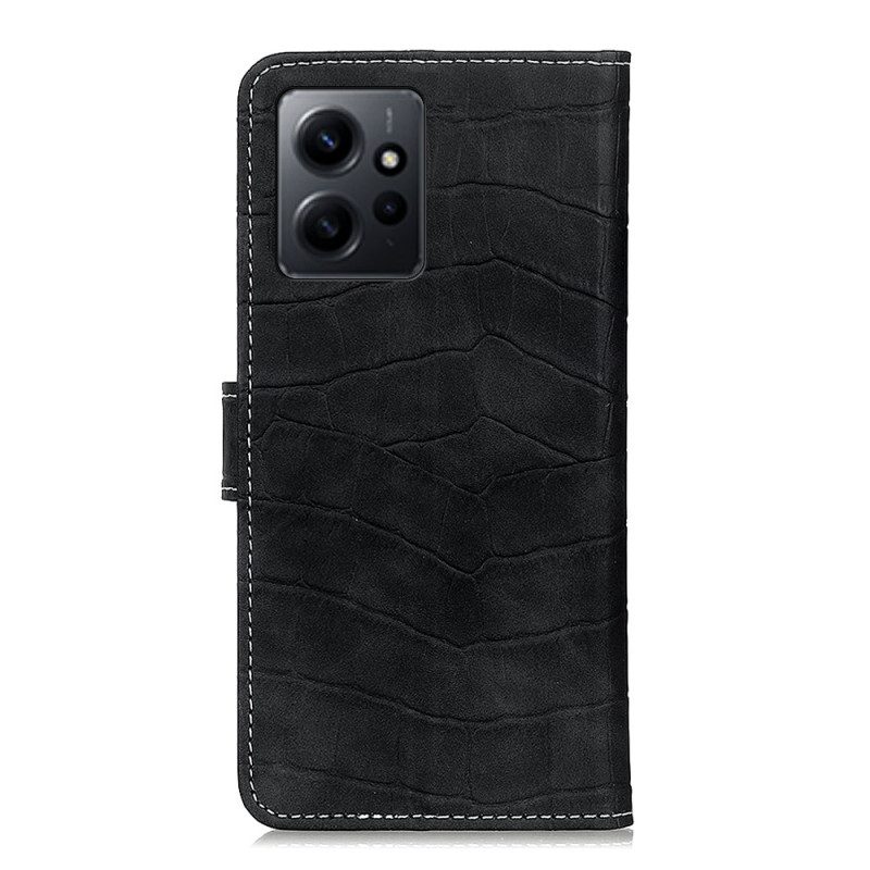 Folio-hoesje voor Xiaomi Redmi Note 12 4G Krokodil