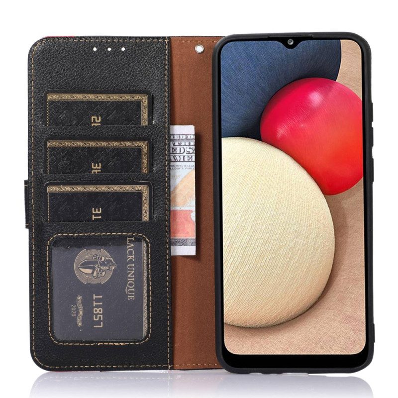 Folio-hoesje voor Xiaomi Redmi Note 12 4G Lychee-stijl Rfid Khazneh