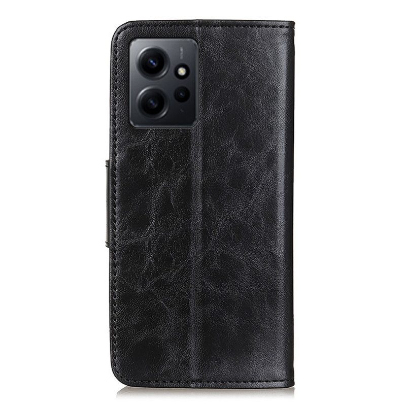 Folio-hoesje voor Xiaomi Redmi Note 12 4G Split Lederen Omkeerbare Sluiting