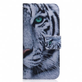 Folio-hoesje voor Xiaomi Redmi Note 12 4G Witte Tijger