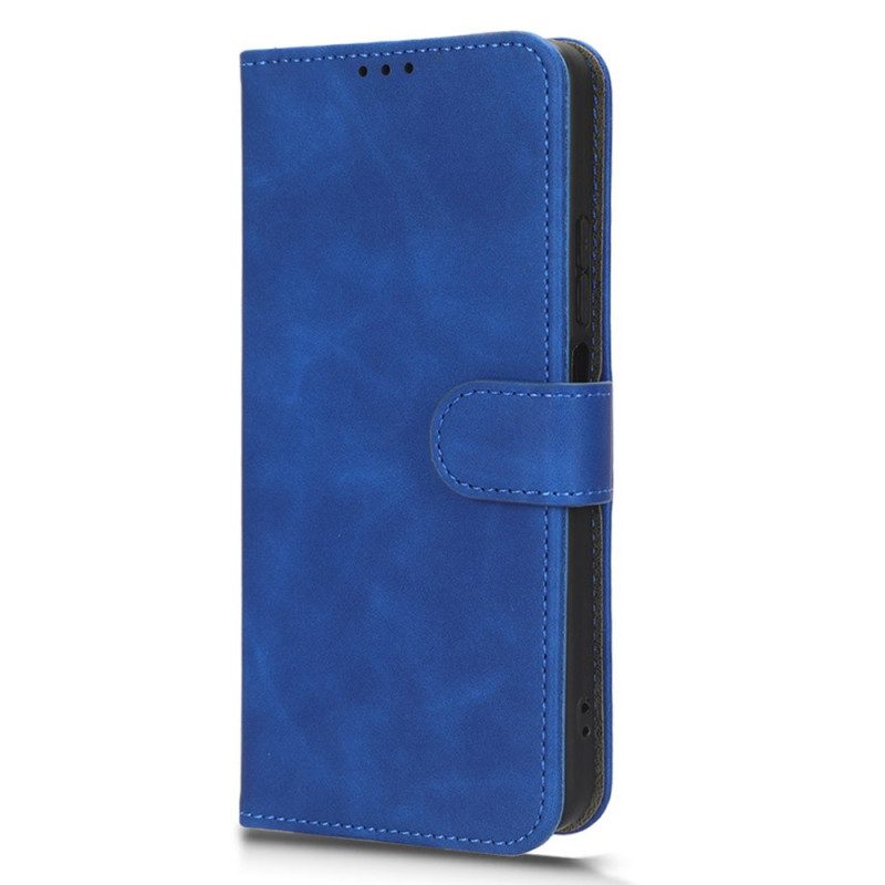 Leren Hoesje voor Xiaomi Redmi Note 12 4G Effen Lederen Stijl