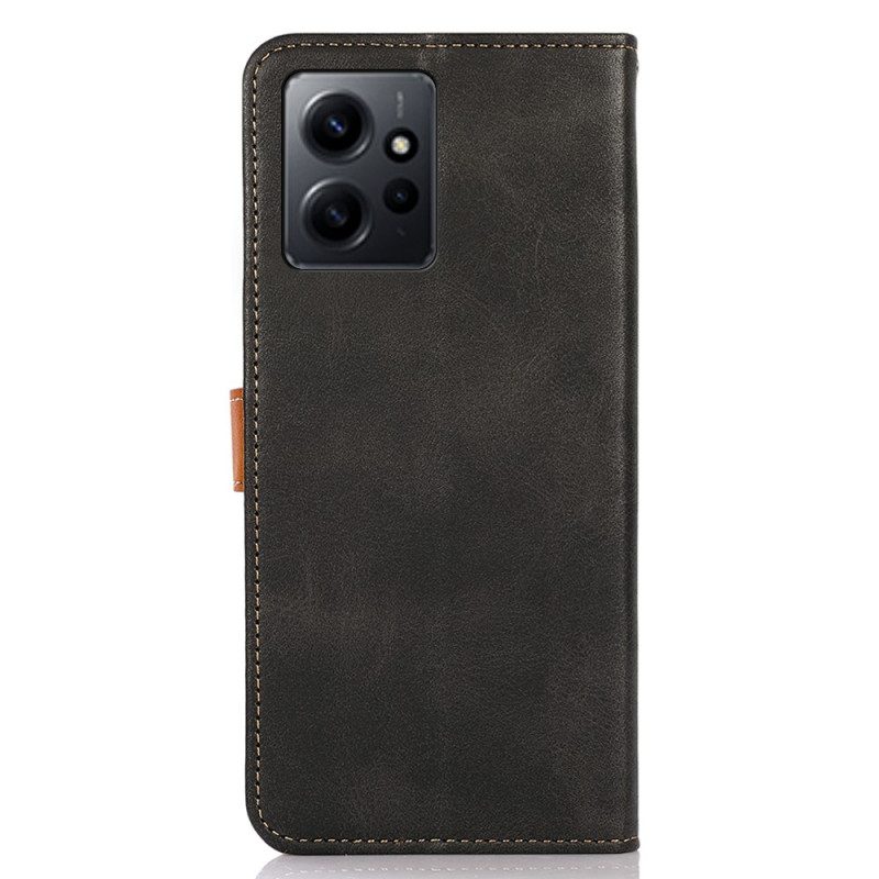 Leren Hoesje voor Xiaomi Redmi Note 12 4G Met Khazneh-riem