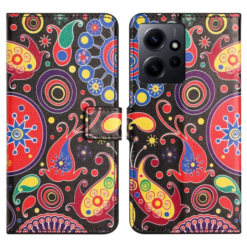 Leren Hoesje voor Xiaomi Redmi Note 12 4G Paisley