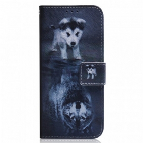 Folio-hoesje voor Realme 9i Puppy-droom