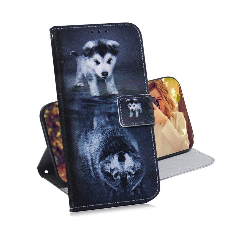 Folio-hoesje voor Realme 9i Puppy-droom