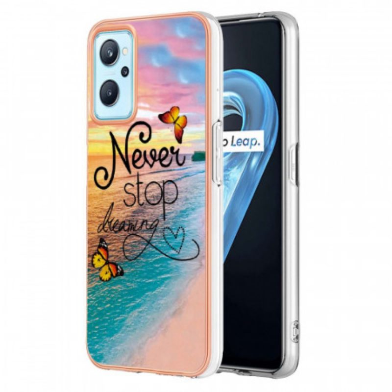 Hoesje voor Realme 9i Stop Nooit Met Vlinders Dromen