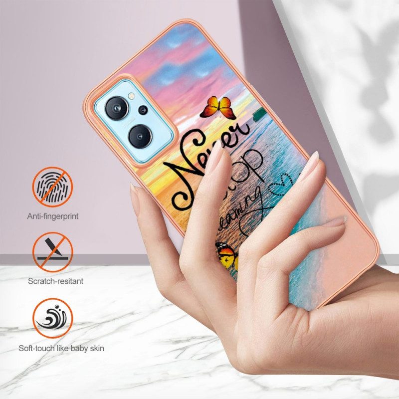 Hoesje voor Realme 9i Stop Nooit Met Vlinders Dromen