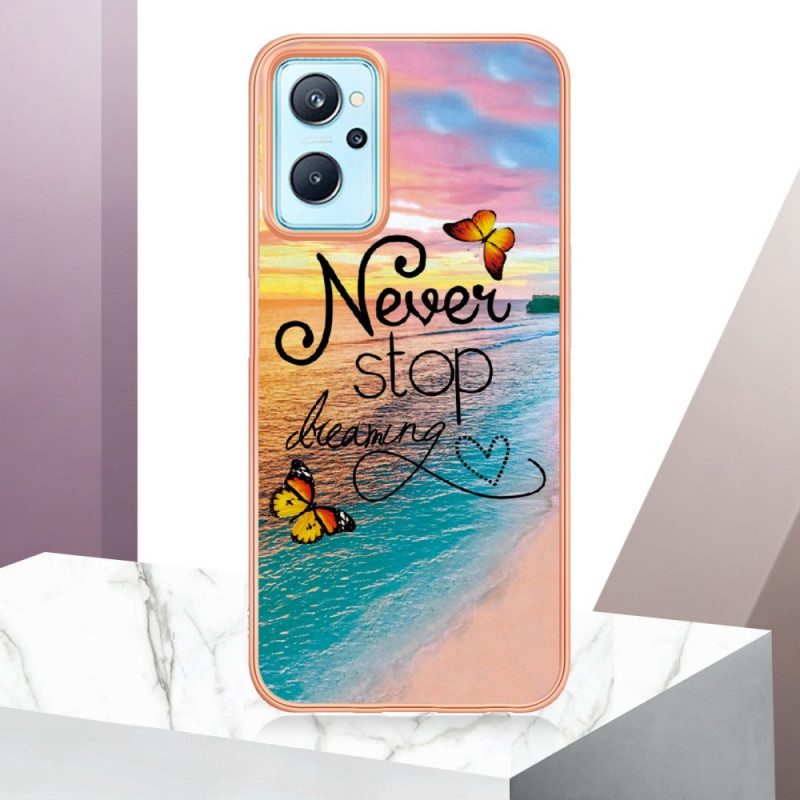 Hoesje voor Realme 9i Stop Nooit Met Vlinders Dromen