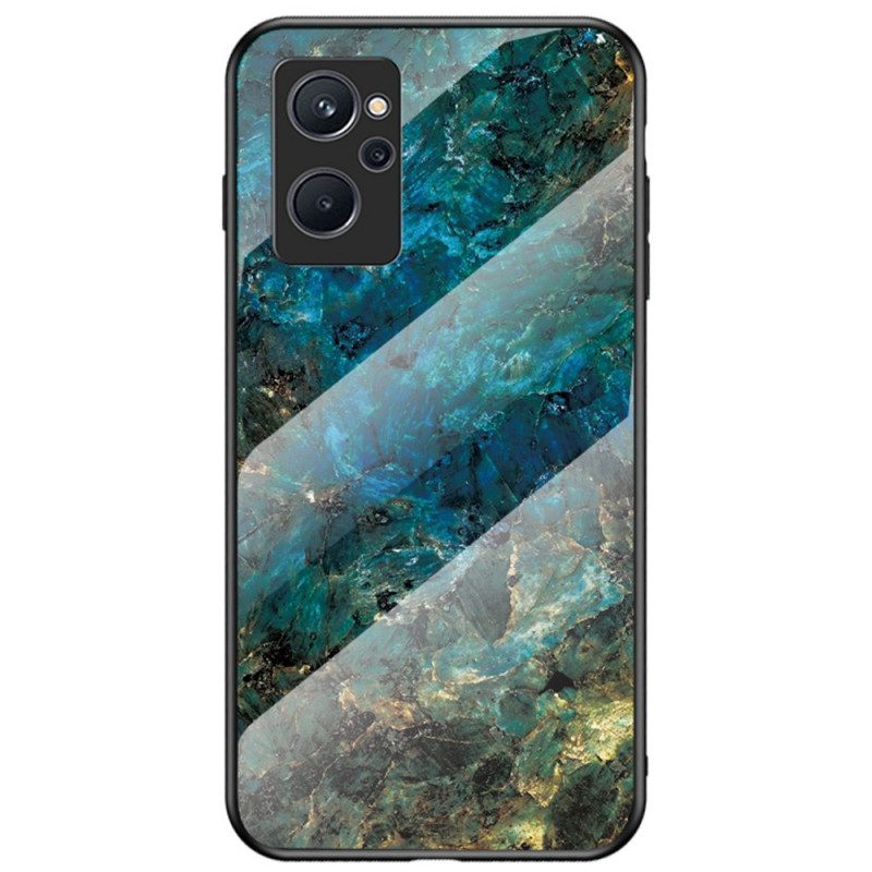 Telefoonhoesje voor Realme 9i Kleuren Marmer Gehard Glas