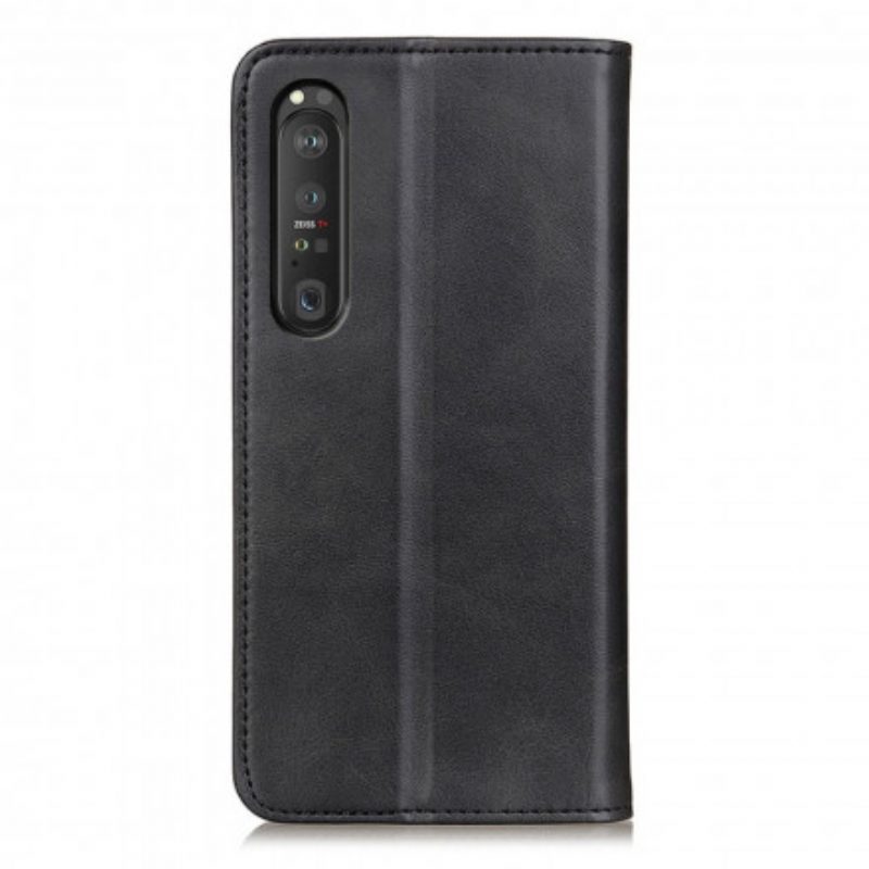 Bescherming Hoesje voor Sony Xperia 1 III Folio-hoesje Elegantie Splitleer