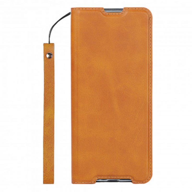 Bescherming Hoesje voor Sony Xperia 1 III Met Ketting Folio-hoesje Kunstleer Class Strappy