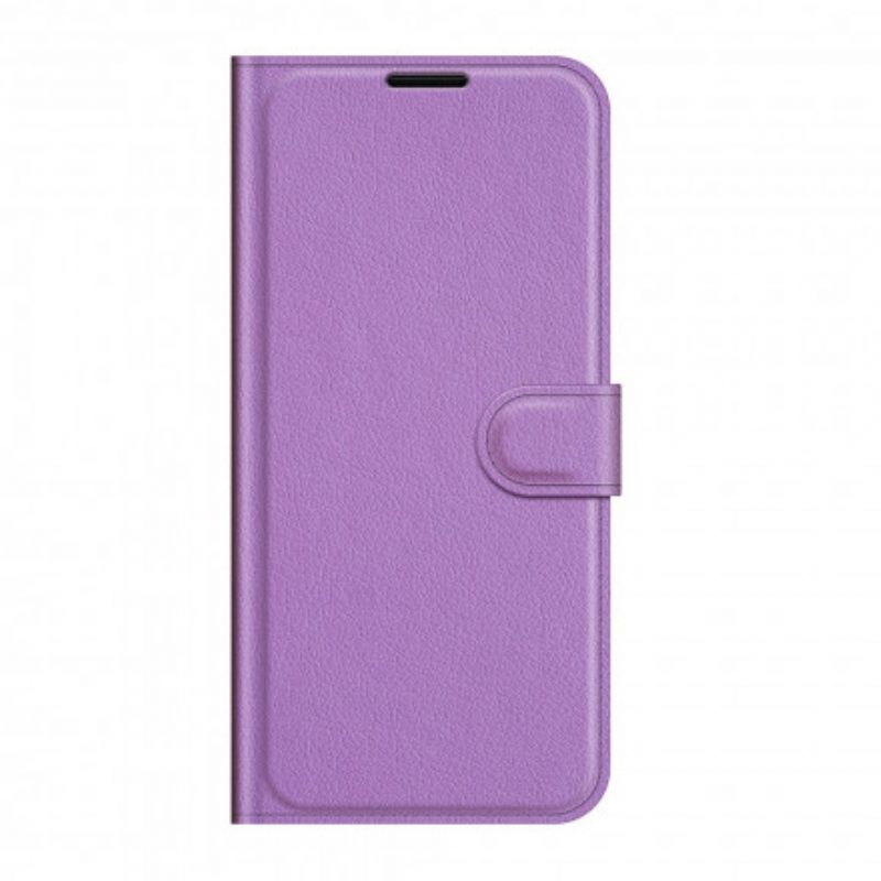 Flip Case voor Sony Xperia 1 III Klassiek Lychee-effect