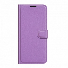 Flip Case voor Sony Xperia 1 III Klassiek Lychee-effect