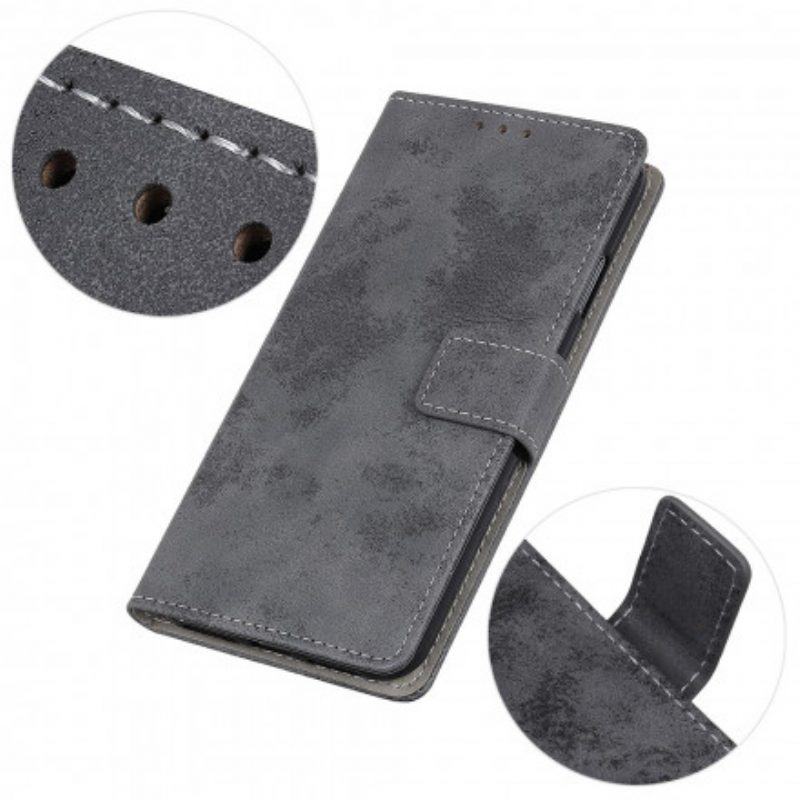 Flip Case voor Sony Xperia 1 III Vintage Leereffect