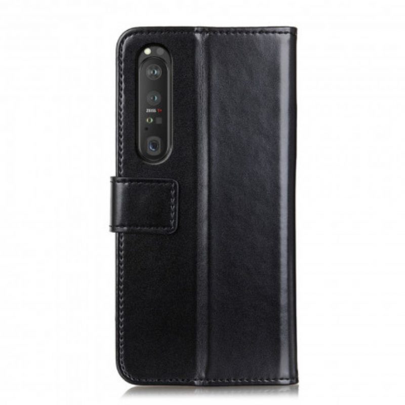 Folio-hoesje voor Sony Xperia 1 III Driekleurig Leereffect