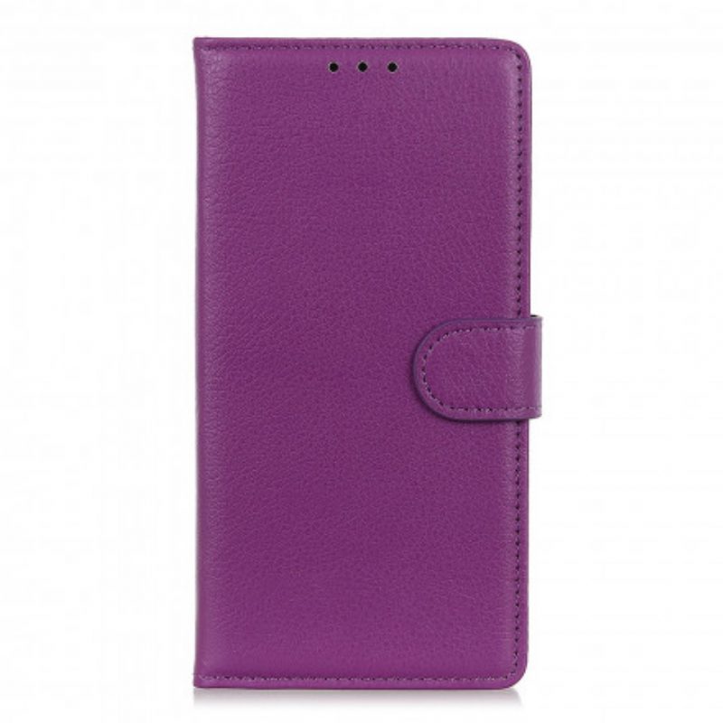 Folio-hoesje voor Sony Xperia 1 III Lychee Kunstleer