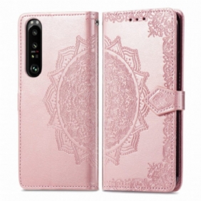 Folio-hoesje voor Sony Xperia 1 III Mandala Middeleeuwen