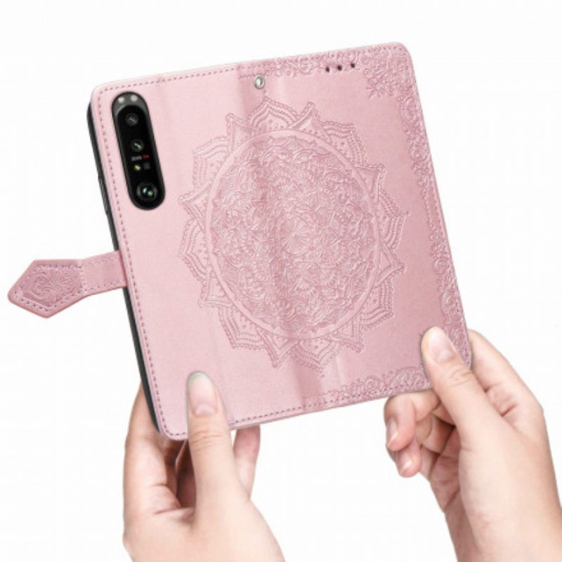 Folio-hoesje voor Sony Xperia 1 III Mandala Middeleeuwen