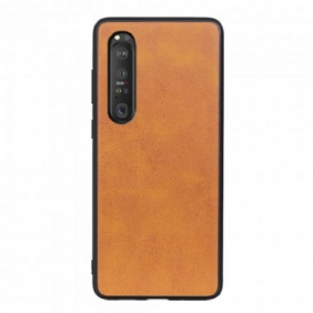 Hoesje voor Sony Xperia 1 III Leer-effect