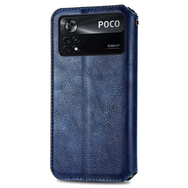 Bescherming Hoesje voor Poco X4 Pro 5G Folio-hoesje 3d Kubussen