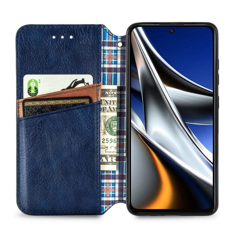 Bescherming Hoesje voor Poco X4 Pro 5G Folio-hoesje 3d Kubussen