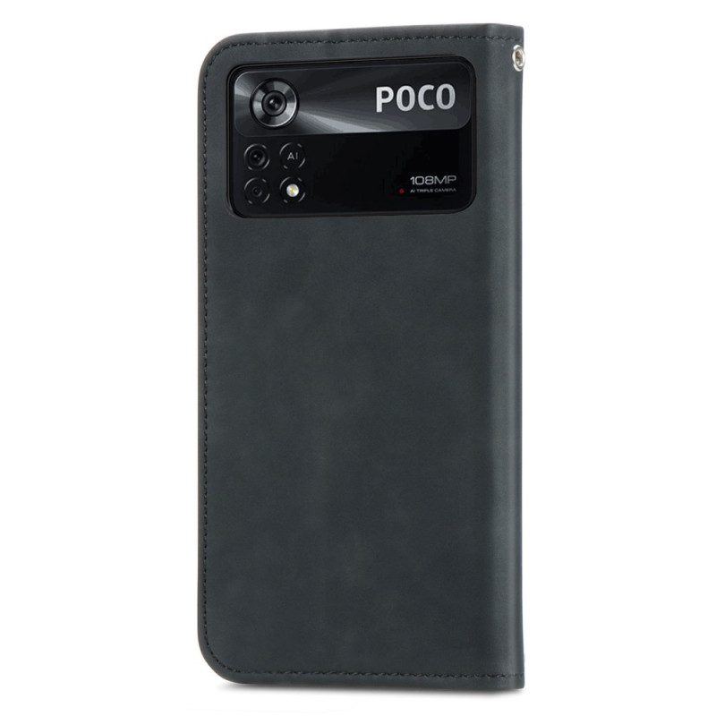 Bescherming Hoesje voor Poco X4 Pro 5G Folio-hoesje Aanraking Van De Huid