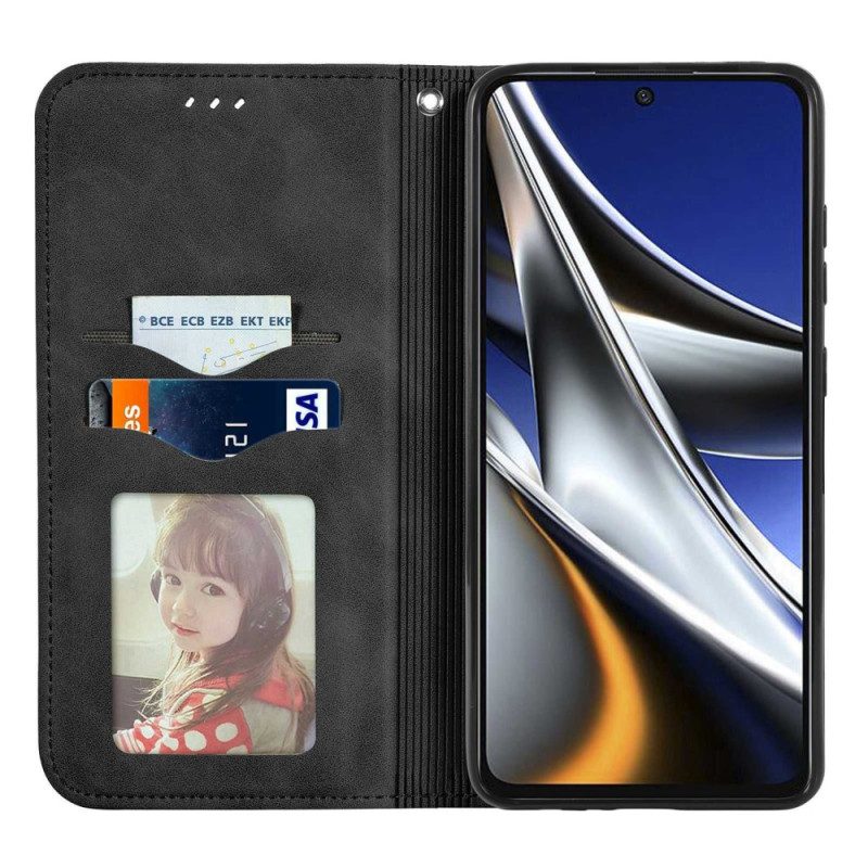 Bescherming Hoesje voor Poco X4 Pro 5G Folio-hoesje Elegantie