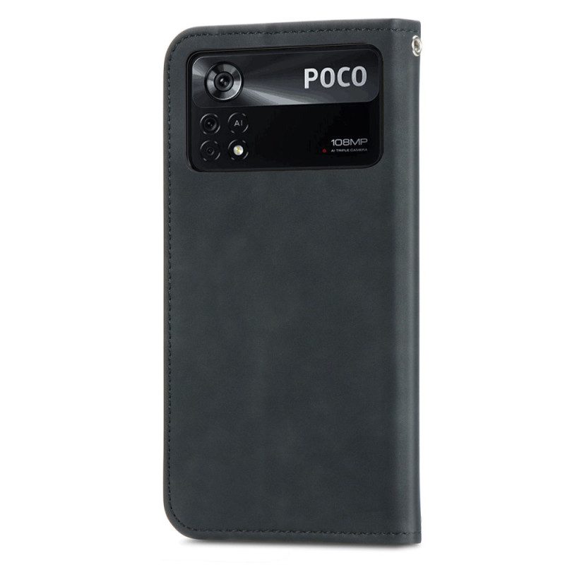 Bescherming Hoesje voor Poco X4 Pro 5G Folio-hoesje Elegantie