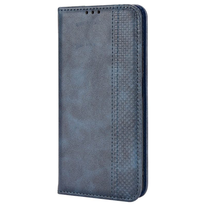 Bescherming Hoesje voor Poco X4 Pro 5G Folio-hoesje Vintage Leereffect