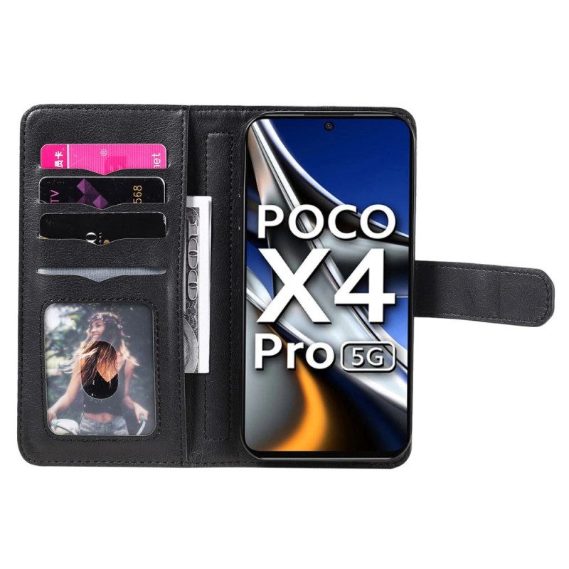 Folio-hoesje voor Poco X4 Pro 5G 10 Kaarthouders