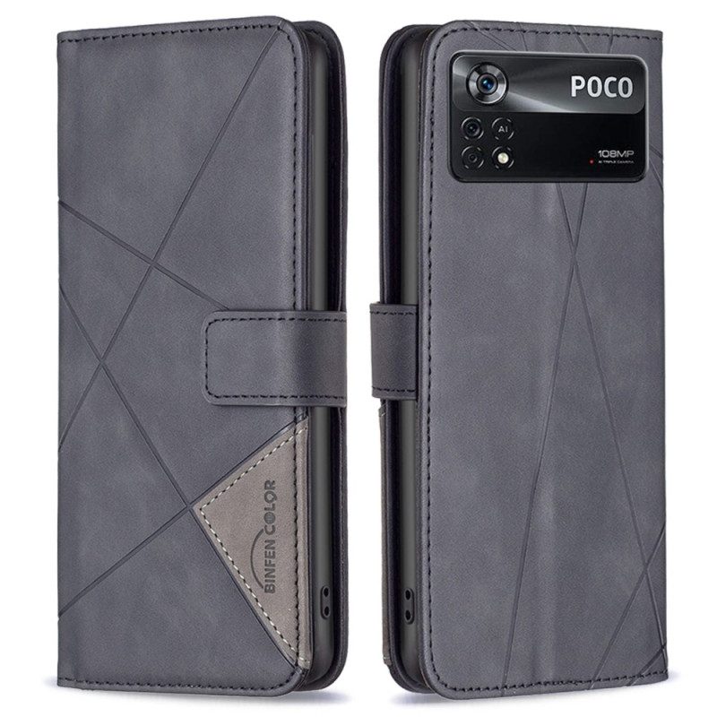 Folio-hoesje voor Poco X4 Pro 5G Binfen-kleur