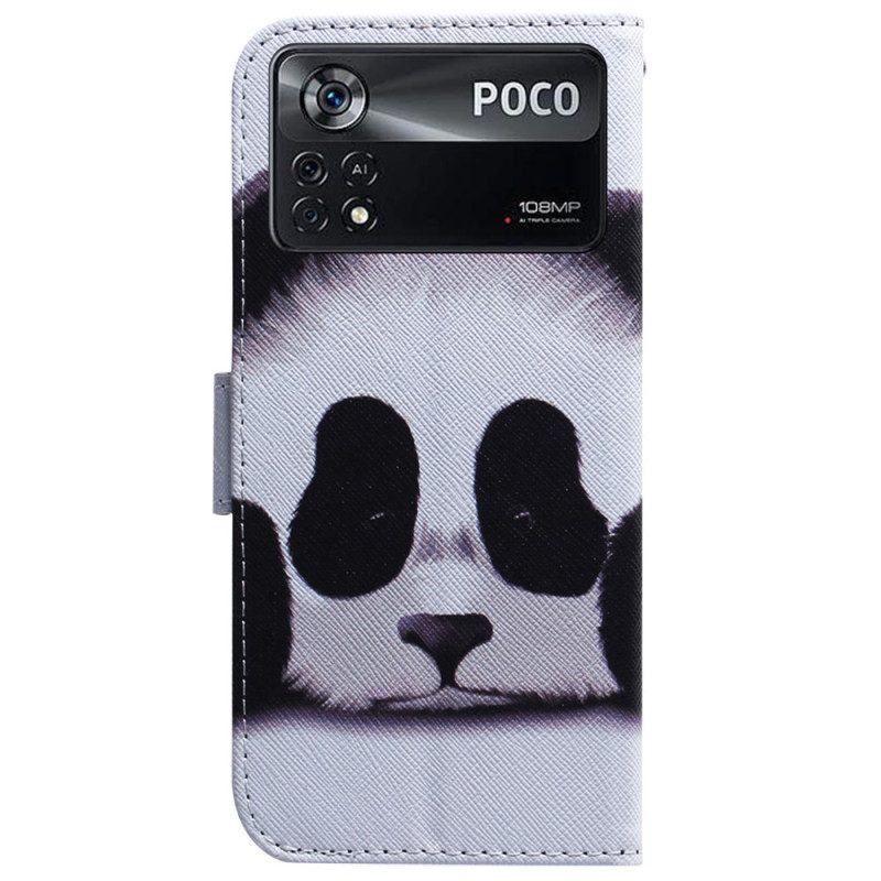 Folio-hoesje voor Poco X4 Pro 5G Panda