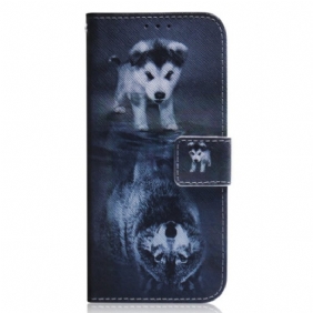 Folio-hoesje voor Poco X4 Pro 5G Puppy-droom