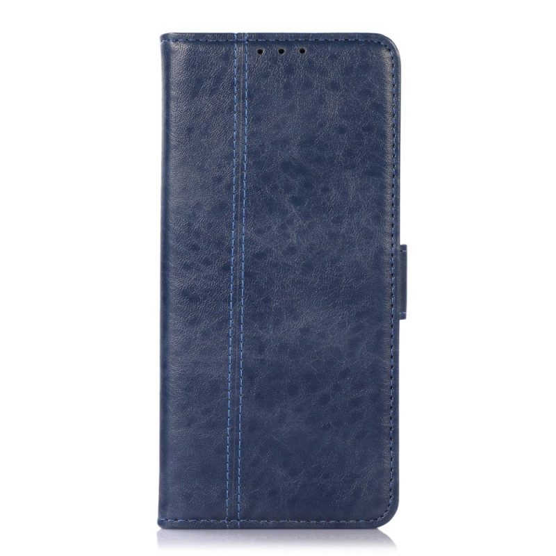 Folio-hoesje voor Poco X4 Pro 5G Stijl Lederen Couture