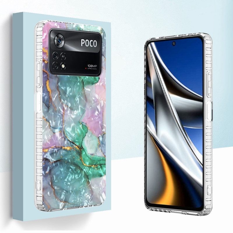 Hoesje voor Poco X4 Pro 5G Flexibele Stijl