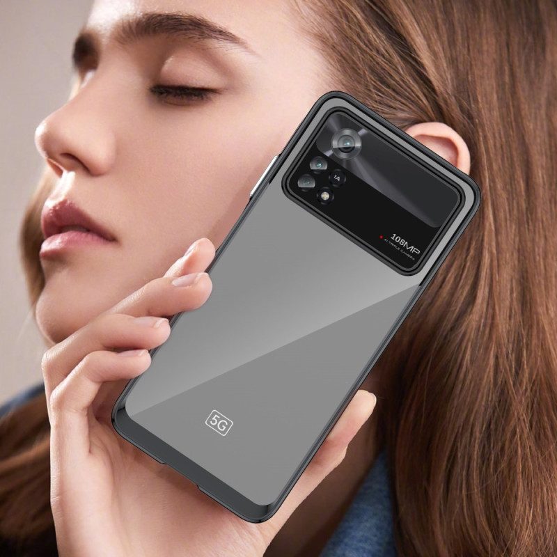 Hoesje voor Poco X4 Pro 5G Hybride Gekleurde Randen