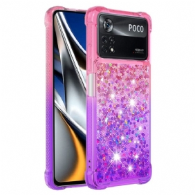 Hoesje voor Poco X4 Pro 5G Kleur Pailletten