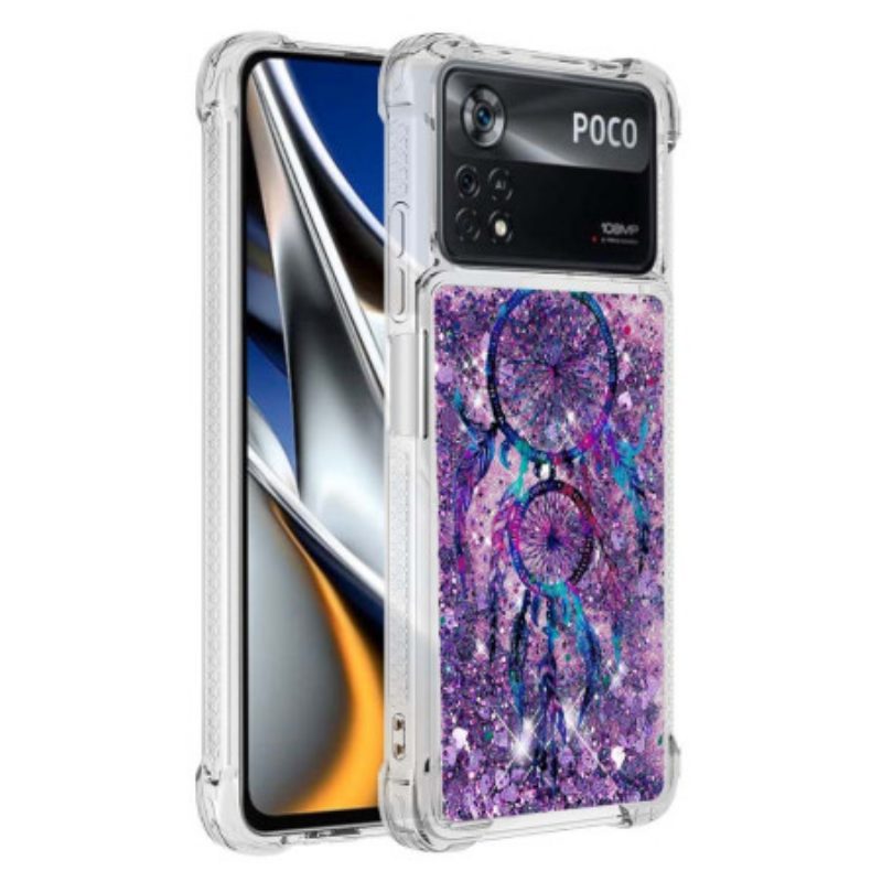 Hoesje voor Poco X4 Pro 5G Pailletten Dromenvanger