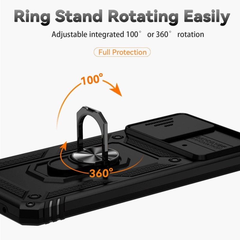 Hoesje voor Poco X4 Pro 5G Ringsteun En Camerahoes